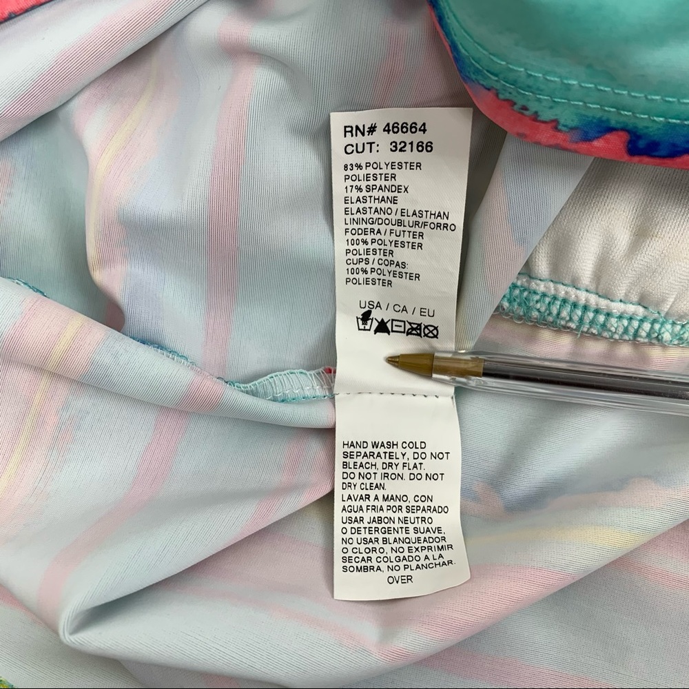 Nautica Tankini Racer Back Multi-Color Size 14 - Picture 10 of 10